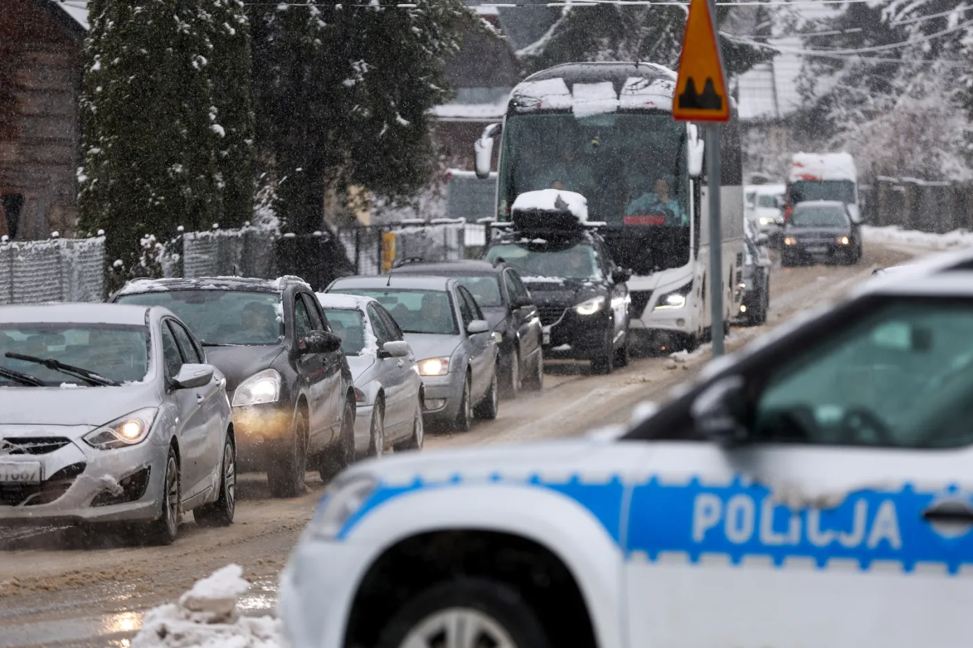 Korek na zakopiance w okolicy Poronina