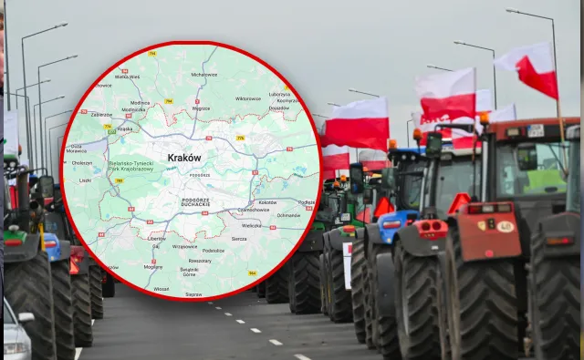 Kraków: Protest rolników 20 lutego. Gdzie drogi będą zablokowane?