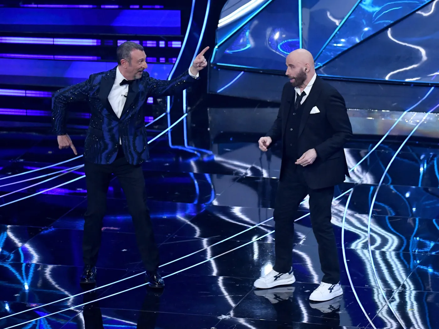 John Travolta na 74. festiwalu w San Remo