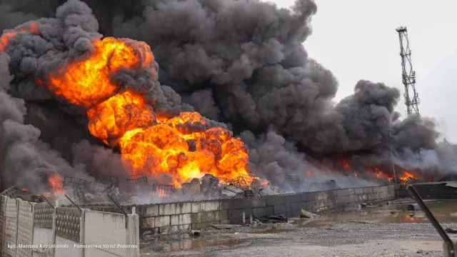 Potężny pożar w Siemianowicach Śląskich. Zbiera się zespół kryzysowy