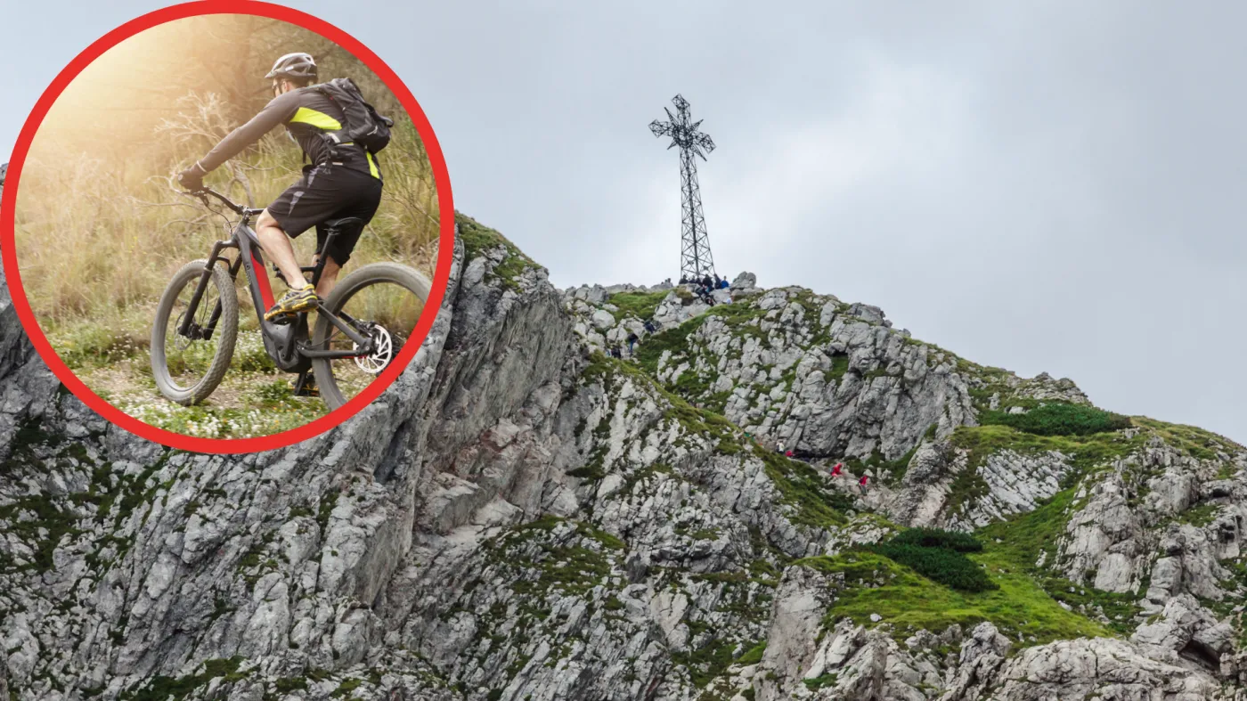 Próbował wjechać na Giewont rowerem elektrycznym. Teraz szukają go służby