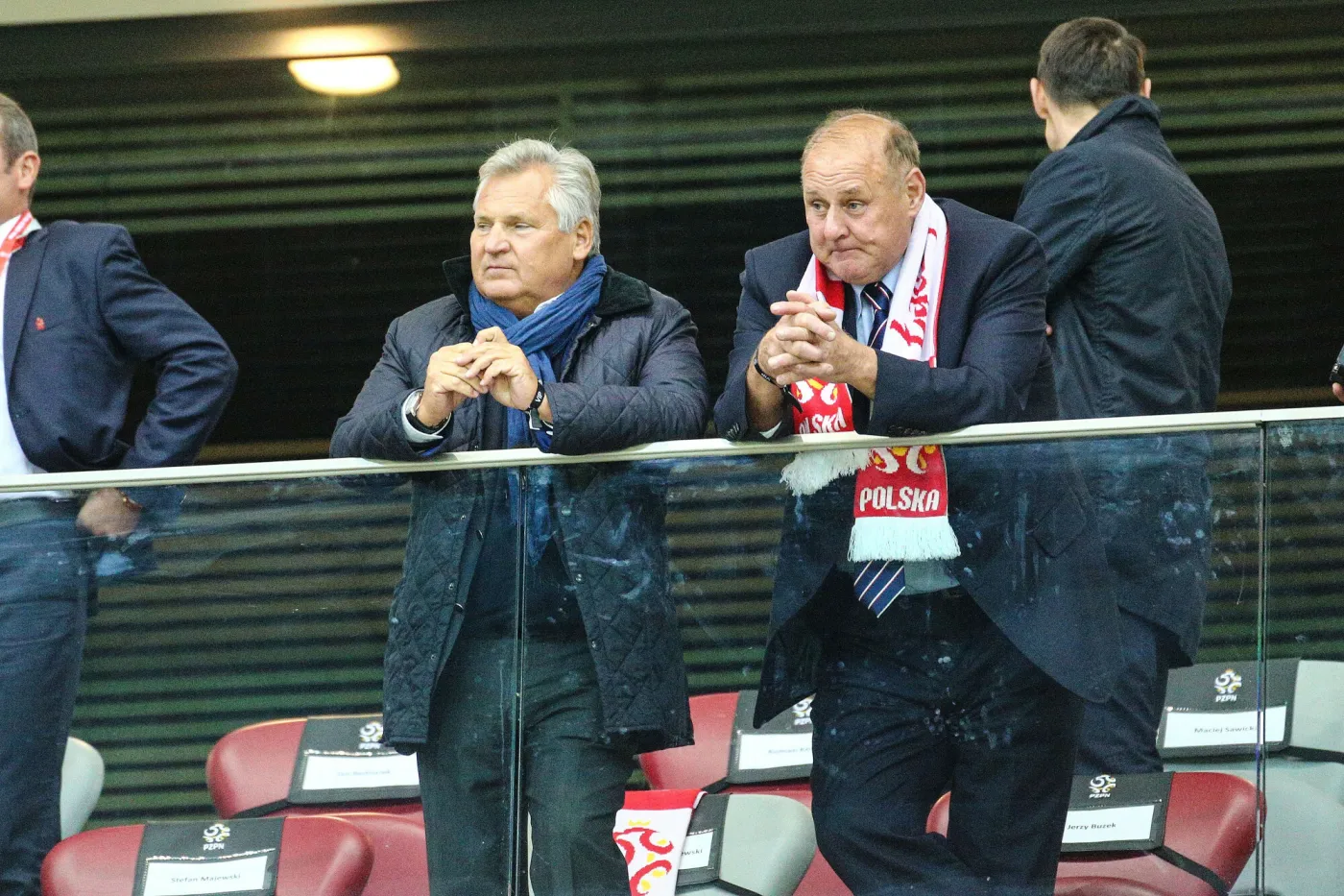 Aleksander Kwaśniewski i Jan Tomaszewski