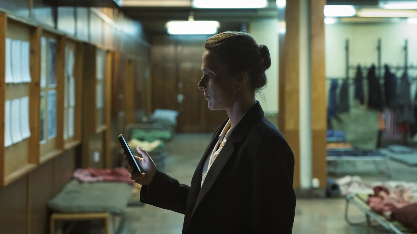 Lena Góra w 4. odcinku serialu "Przesmyk"