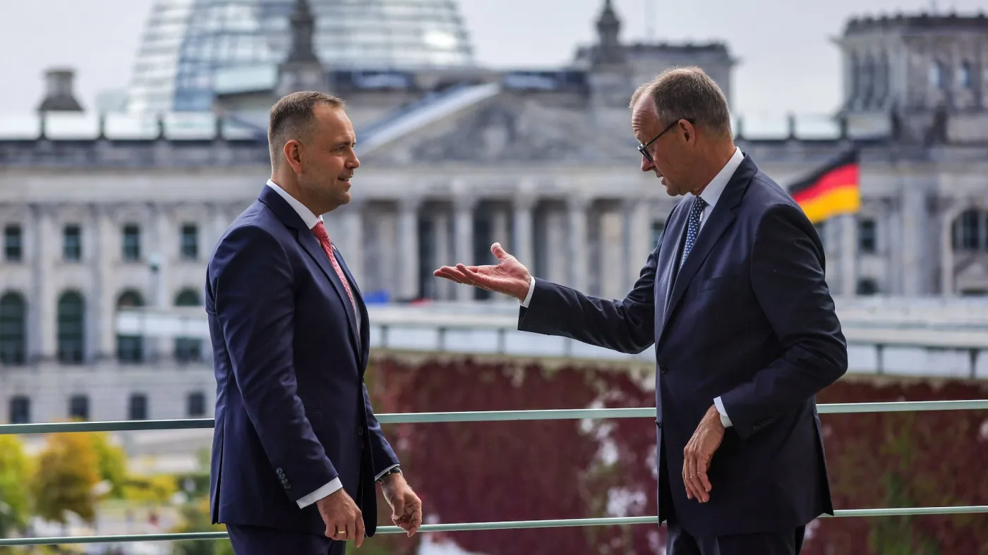 Karol Nawrocki i Friedrich Merz
