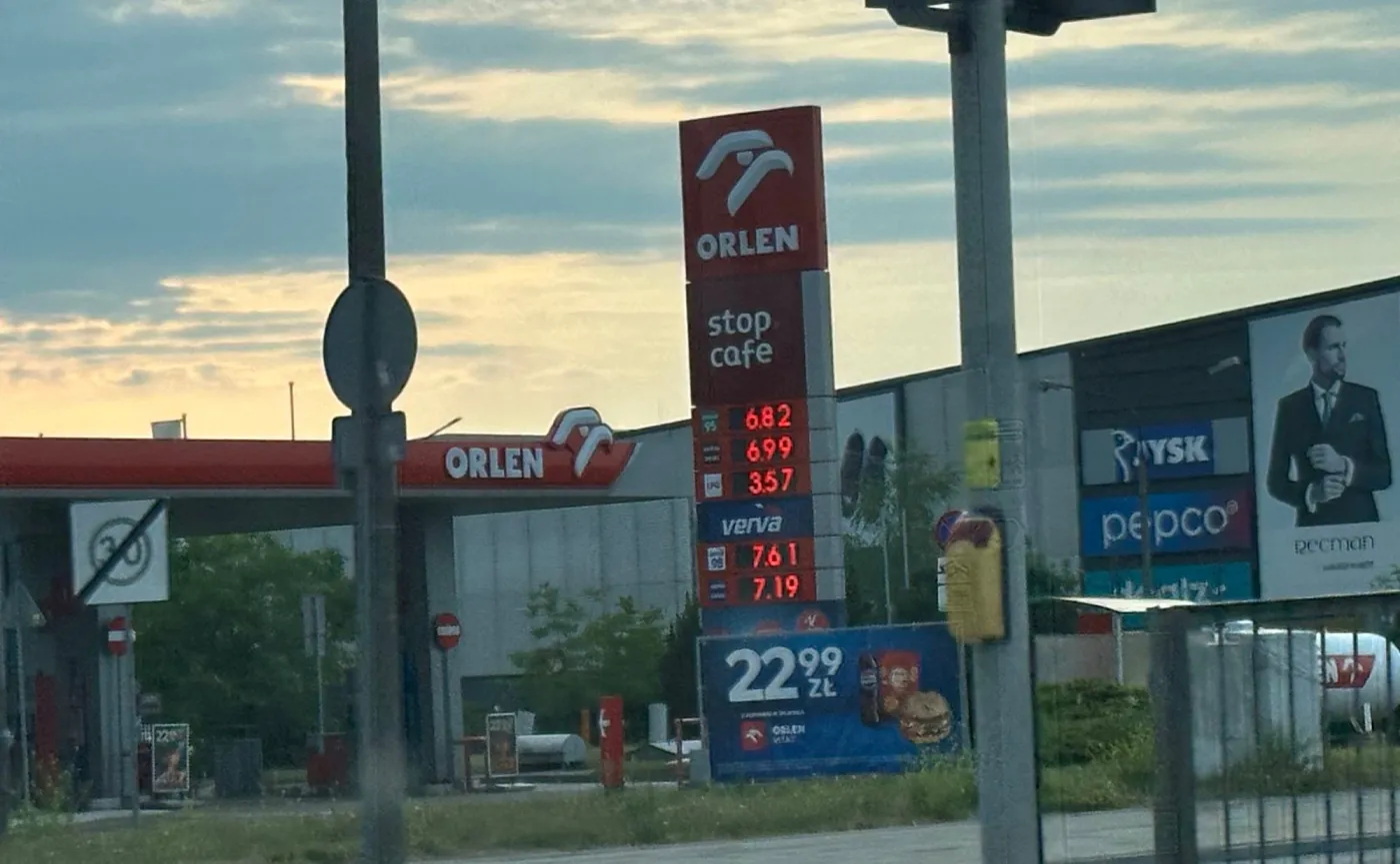 Stacja paliw Orlen - ceny paliw 1.07.2026