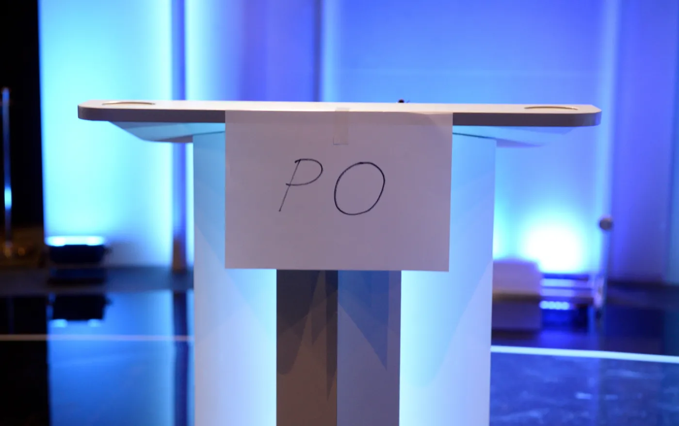 Stanowisko przeznaczone dla przestawiciela PO