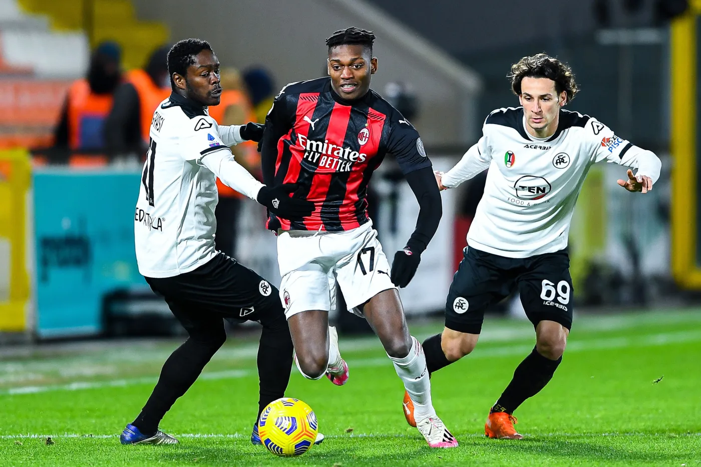 Rafael Leao, Emmanuel Gyasi i Luca Vignali