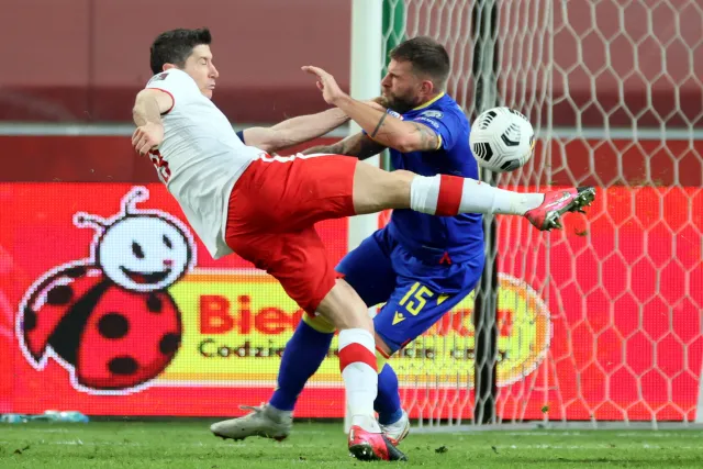 Dwa razy Lewandowski, raz Świderski. Tak Polacy strzelili gole Andorze