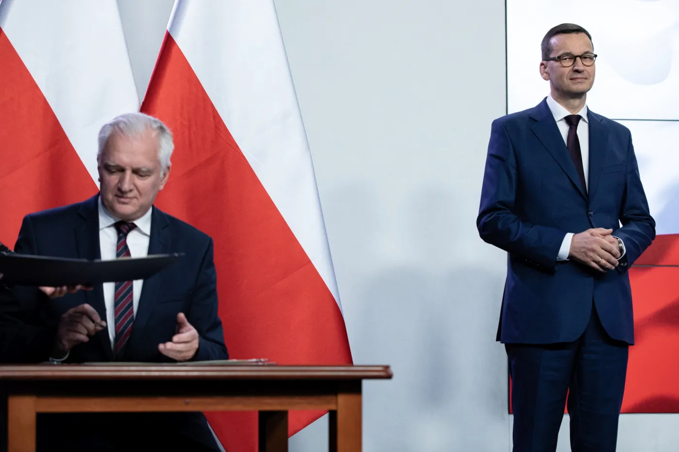Jarosław Gowin i  Mateusz Morawiecki