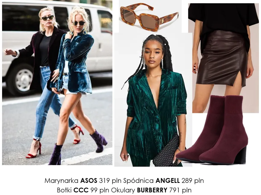 Czas na welur! STYLIZACJE skrojone na jesień