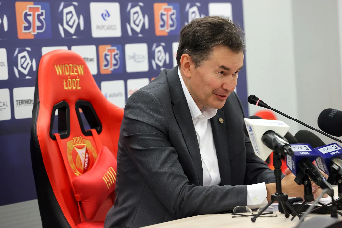 Właściciel Widzewa Łódź Tomasz Stamirowski