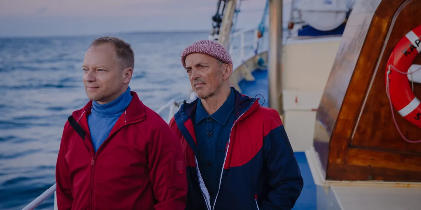 Maciej Stuhr i Jacek Koman w serialu "Belfer"