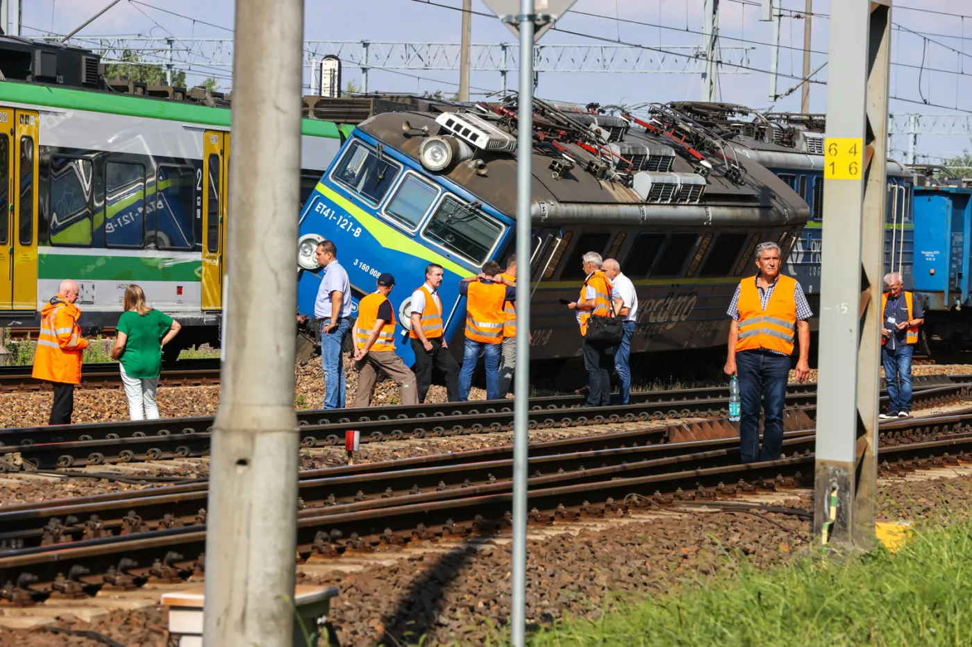 miejsce zderzenia pociągów