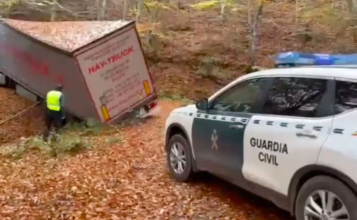 Polska ciężarówka w "Trójkącie Spodenkowym"