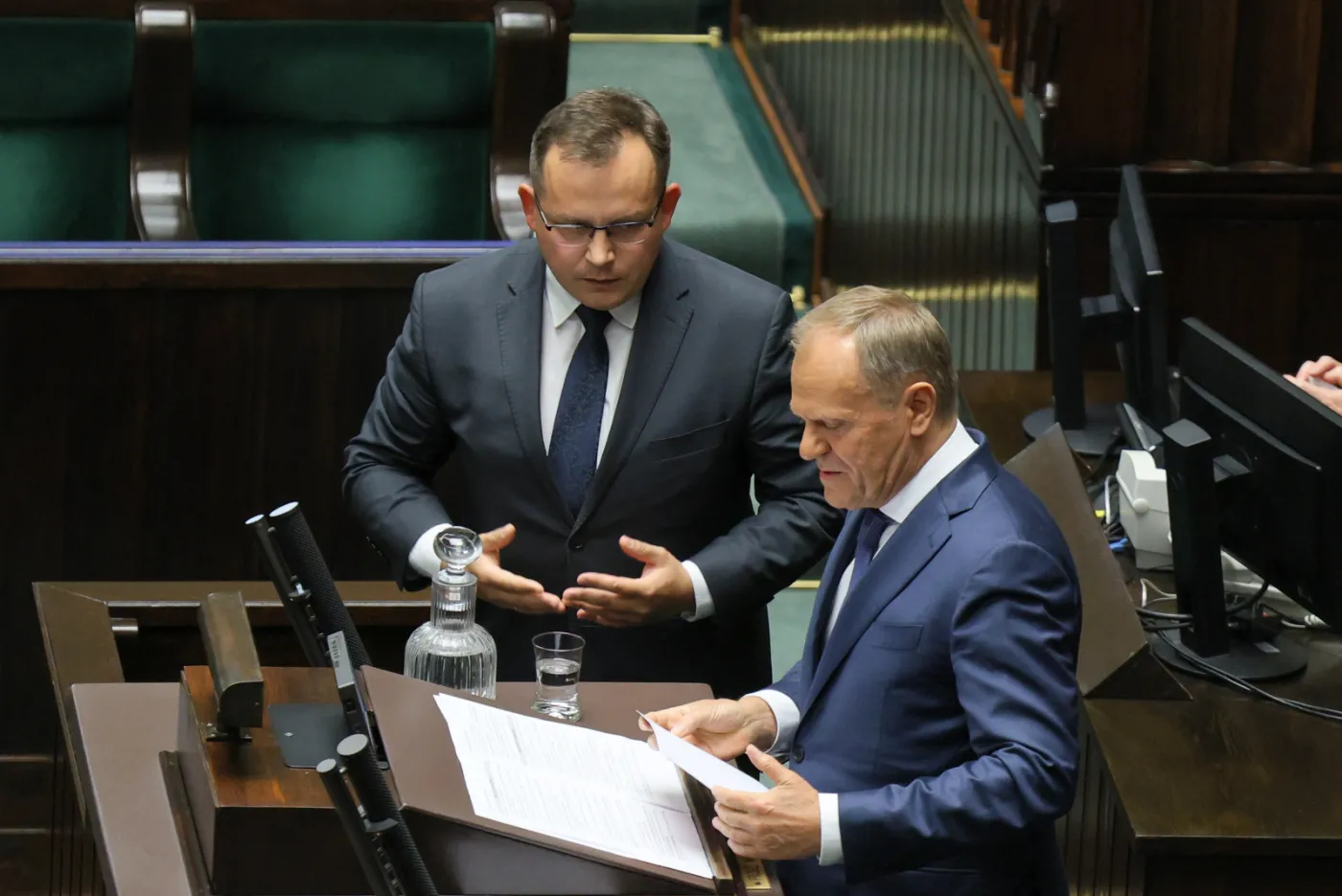 Okrzyki i buczenie podczas przemówienia Tuska