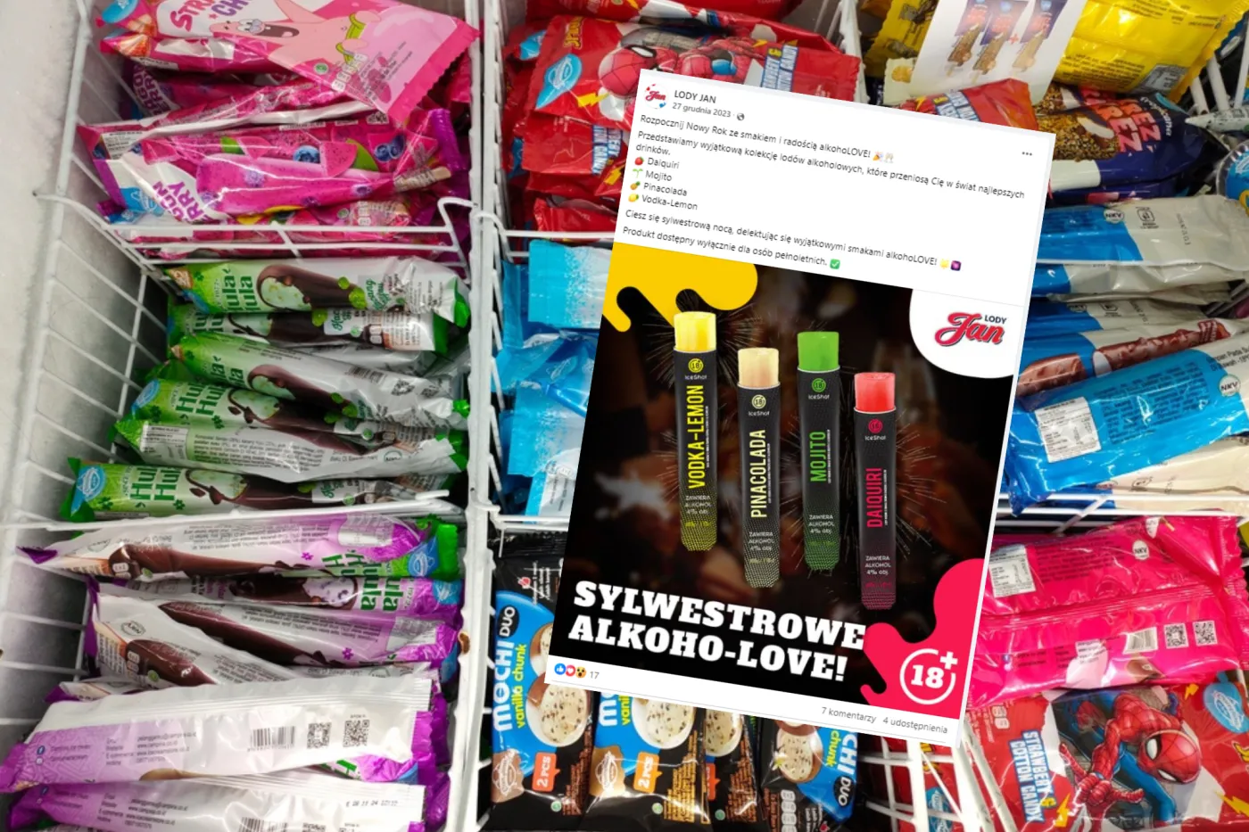 Po "alkotubkach" przyszła pora na "alkolody". Ostra reakcja minister zdrowia. Producent wydał oświadczenie