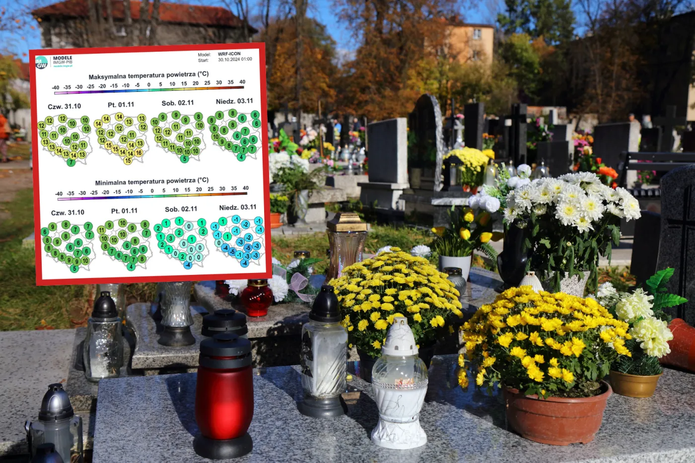 IMGW ostrzega przed deszczem i silnym wiatrem [PROGNOZA POGODY na Wszystkich Świętych] 