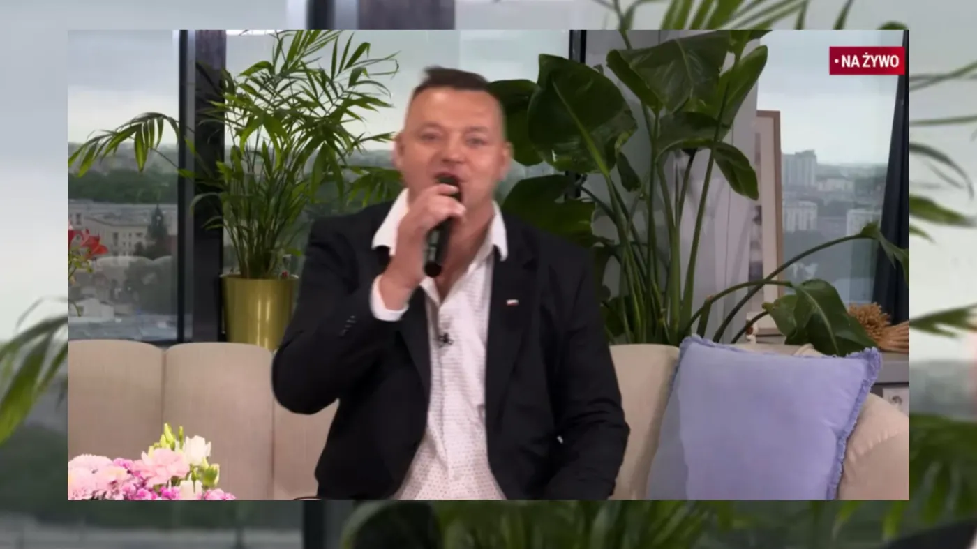 Sebastian Zys miał zaprezentować w TV Republika nowy utwór, coś jednak poszło nie tak  
