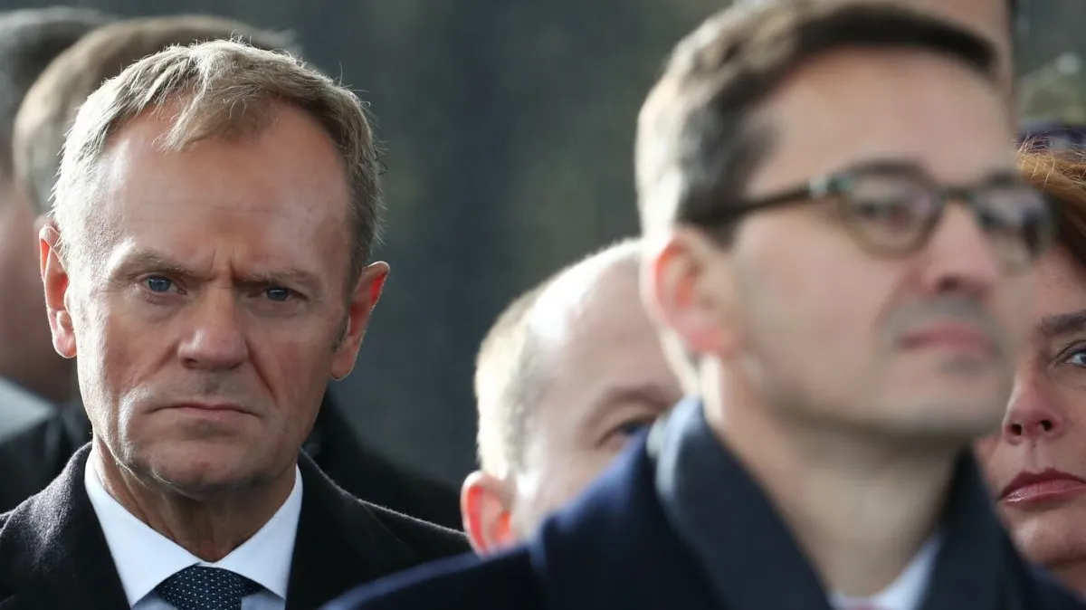 Donald Tusk i Mateusz Morawiecki
