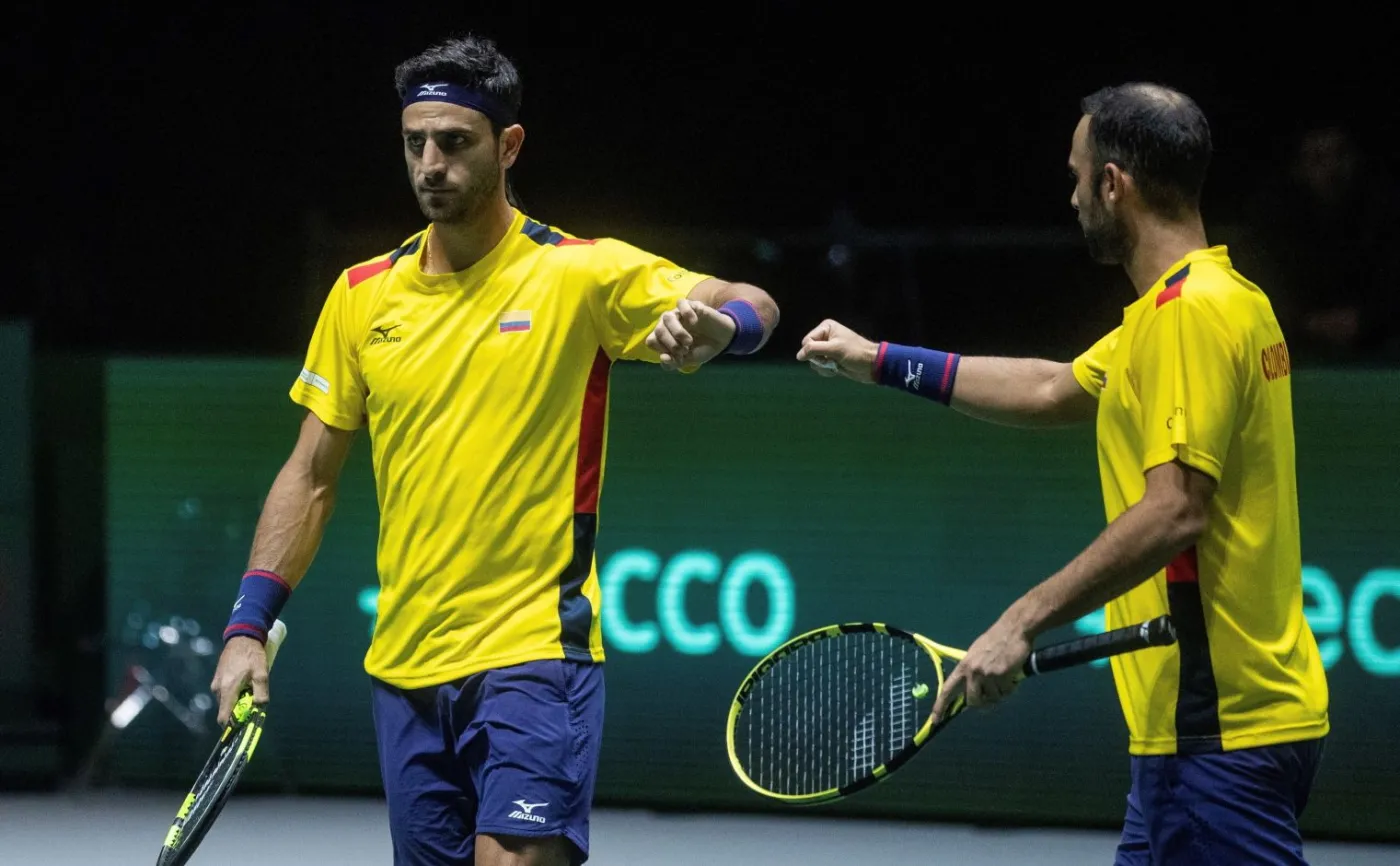 Robert Farah (z lewej) i Juan Sebastian Cabal