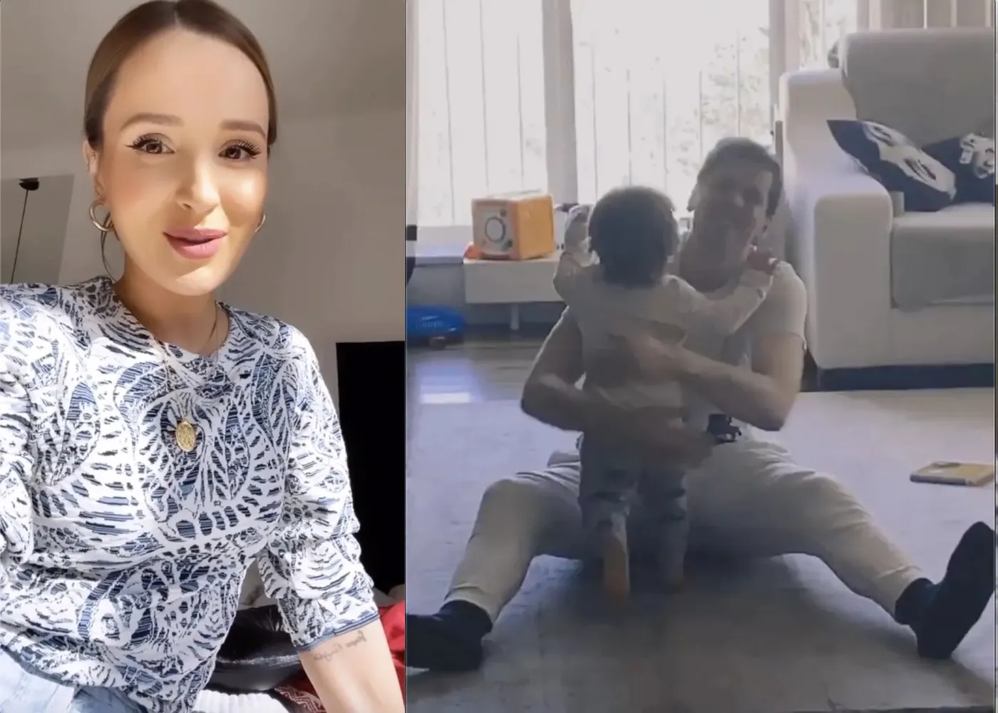 Wojtek Szczęsny wrócił do Mariny i synka: Nasza rodzina wreszcie jest w komplecie