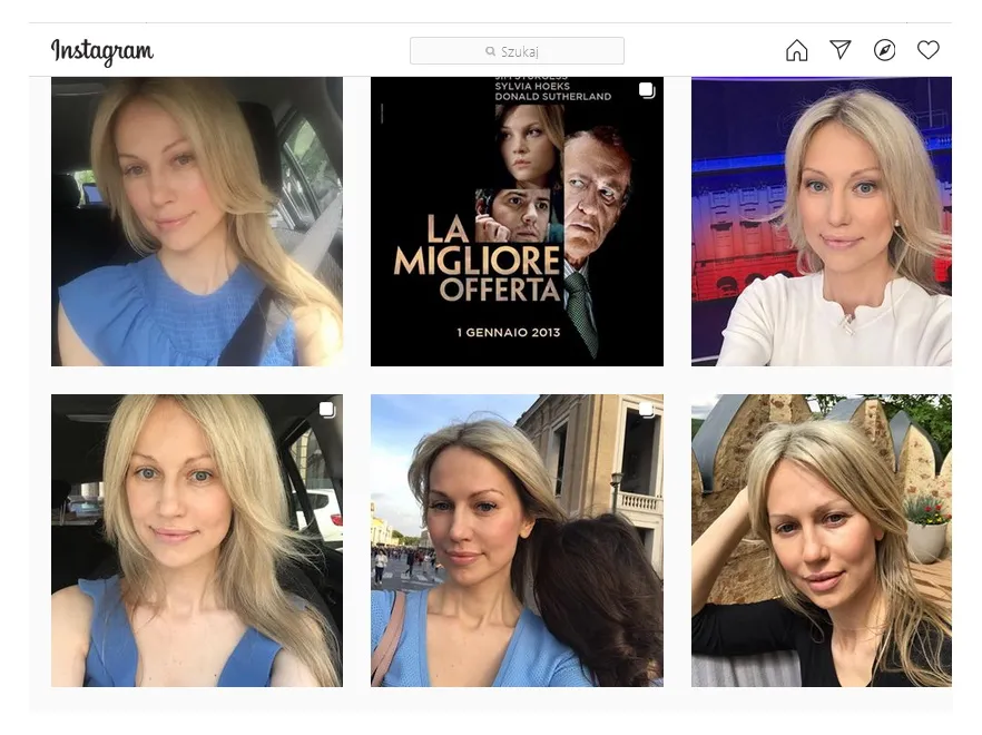 Widok profilu Magdaleny Ogórek na Instagramie