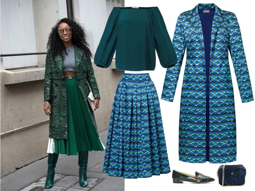 Modne kolorowe płaszcze i kurtki na zimę 2020