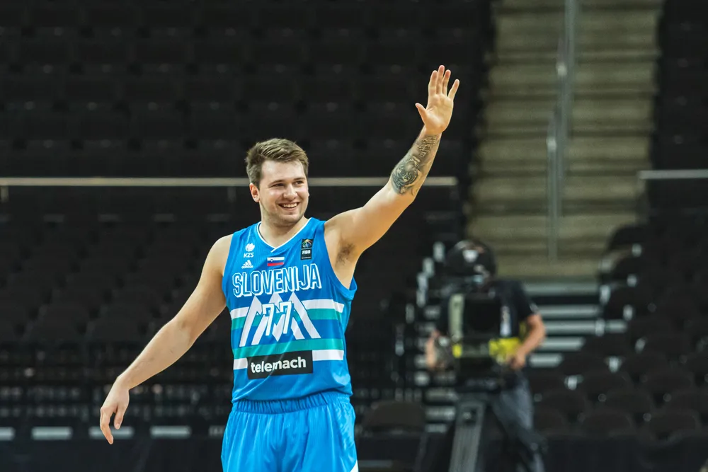 Luka Doncic w barwach reprezentacji Słowenii