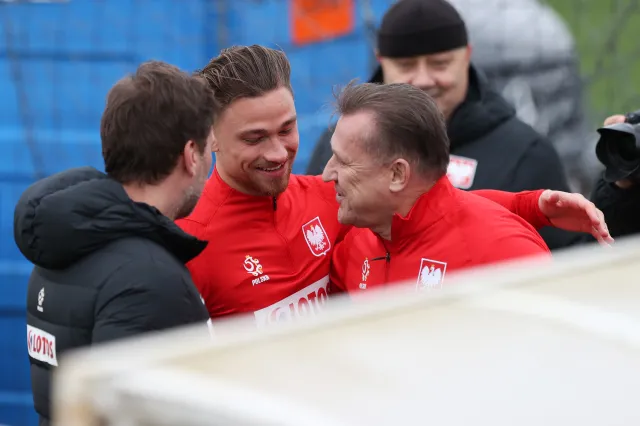 El. MŚ 2022. Prezes PZPN osobiście doglądał piłkarzy na treningu