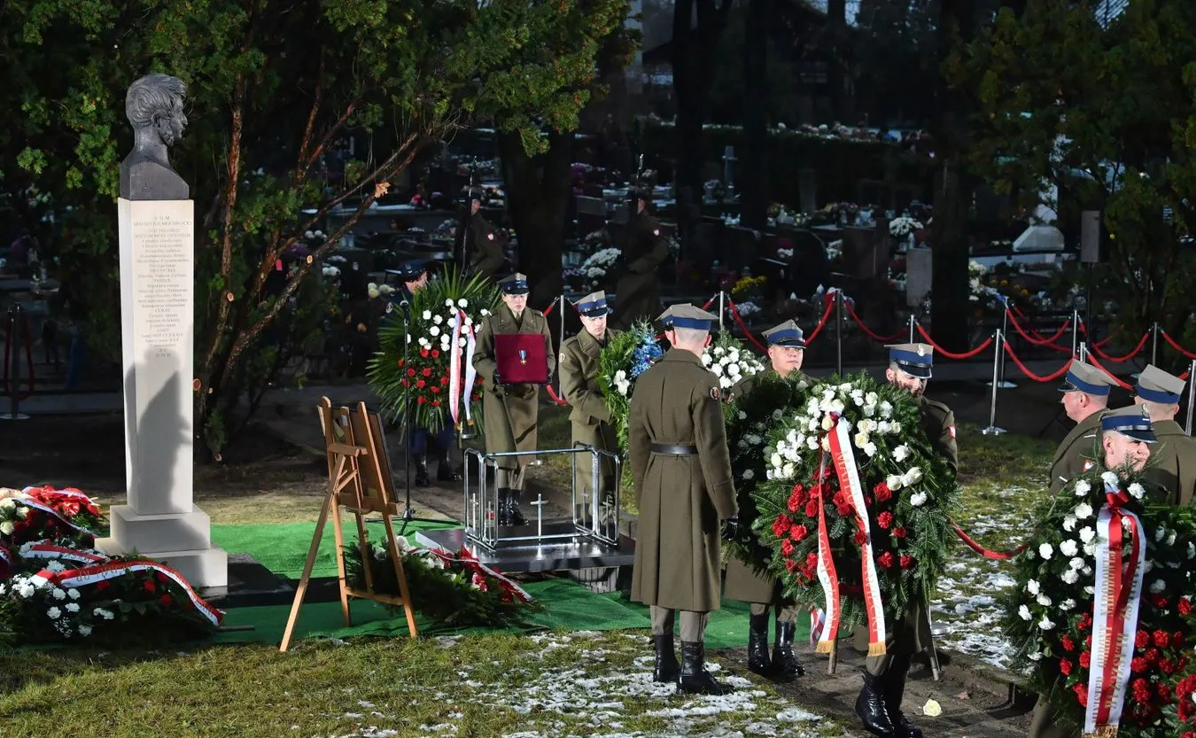 Pogrzeb Maurycego Mochnackiego na Powązkach Wojskowych