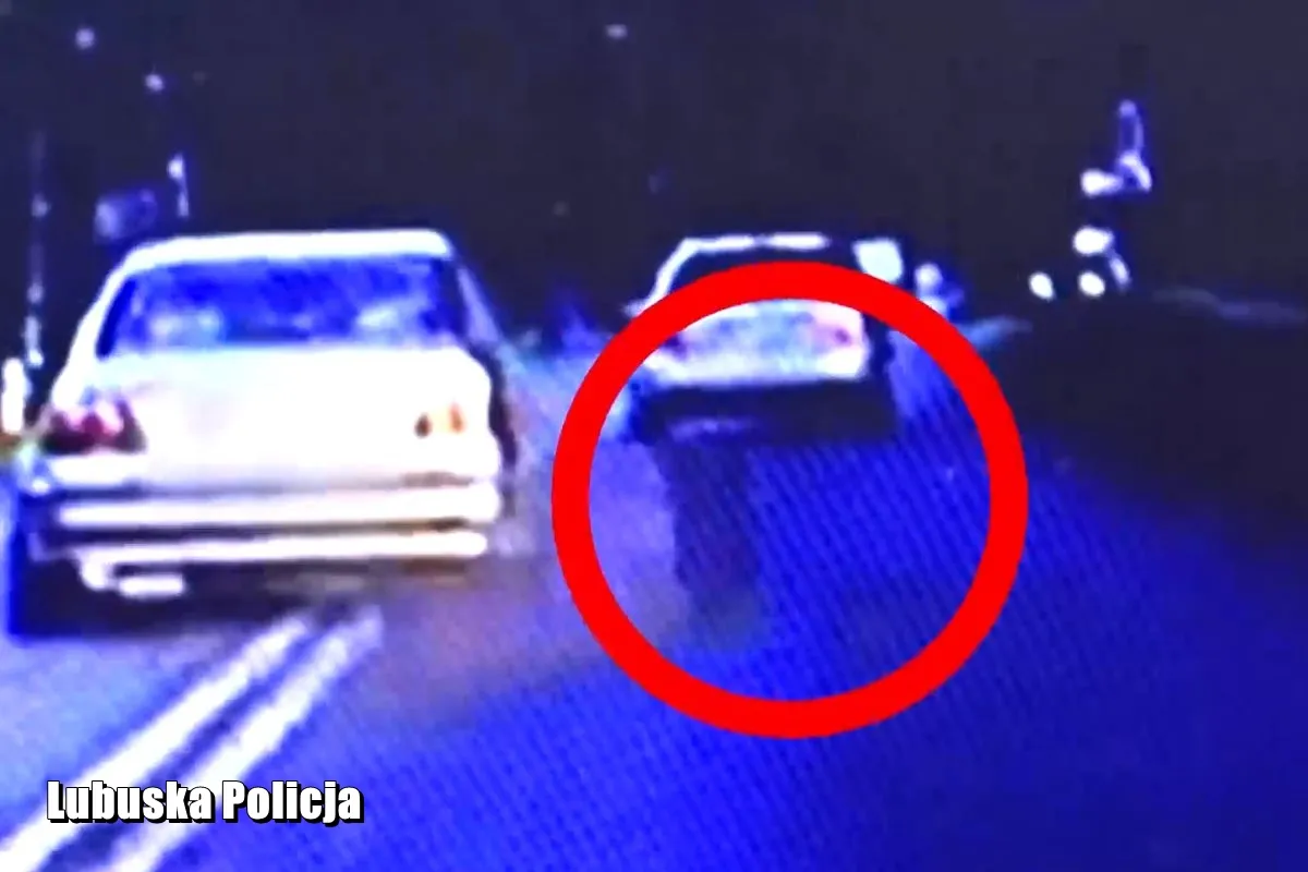 BMW zgubiło oponę podczas pościgu w Słubicach