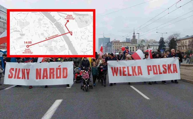 Marsz Niepodległości 2023: O której i gdzie? Trasa marszu i mapa