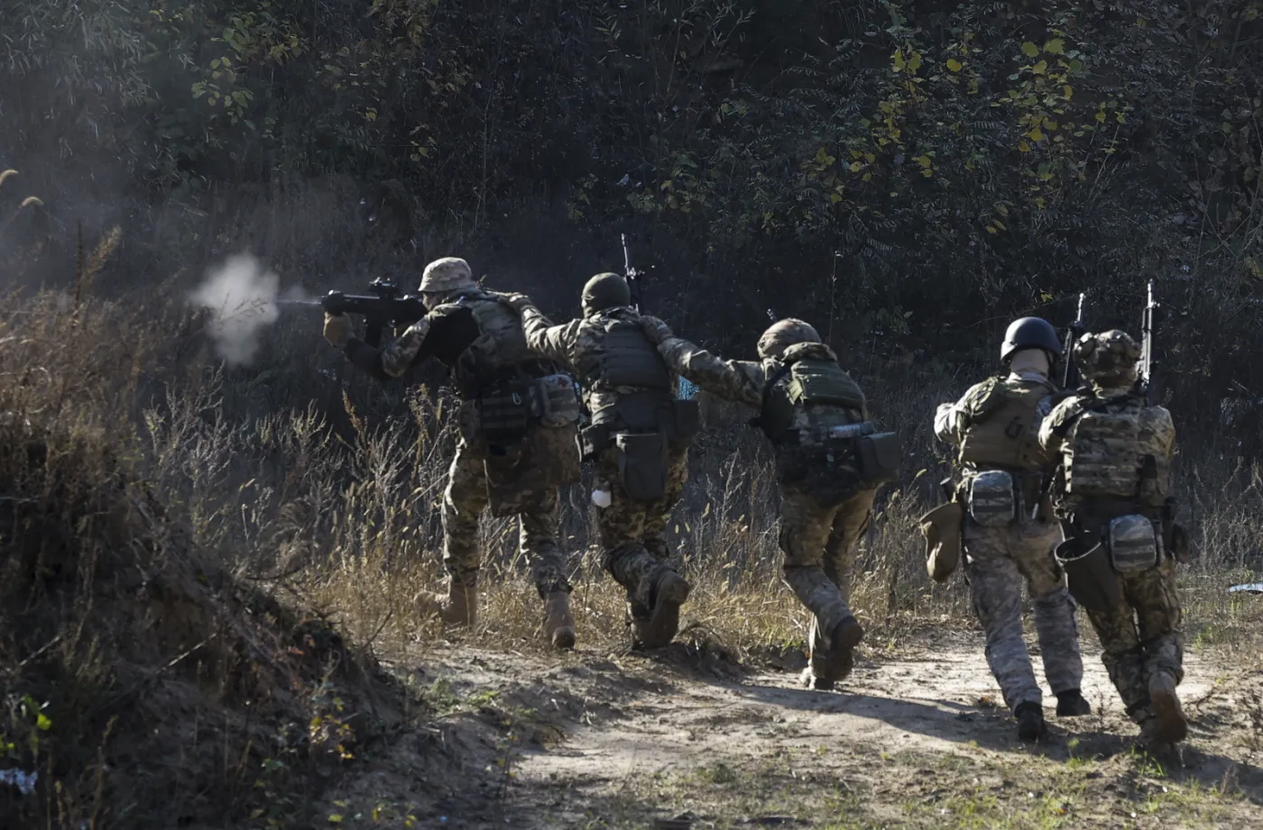 Trening ukraińskiego Batalionu Syberyjskiego