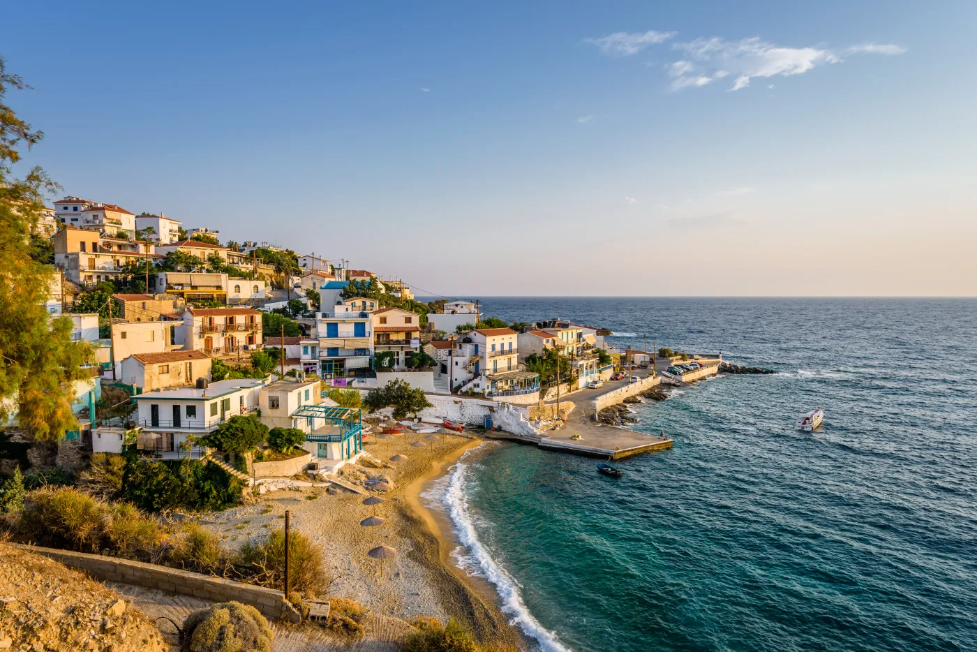 Ikaria Grecja długowieczność wyspa Ikaria,Island,,Armenisits,,Sporades/,Greece,-,08,05,2017:,Beautiful