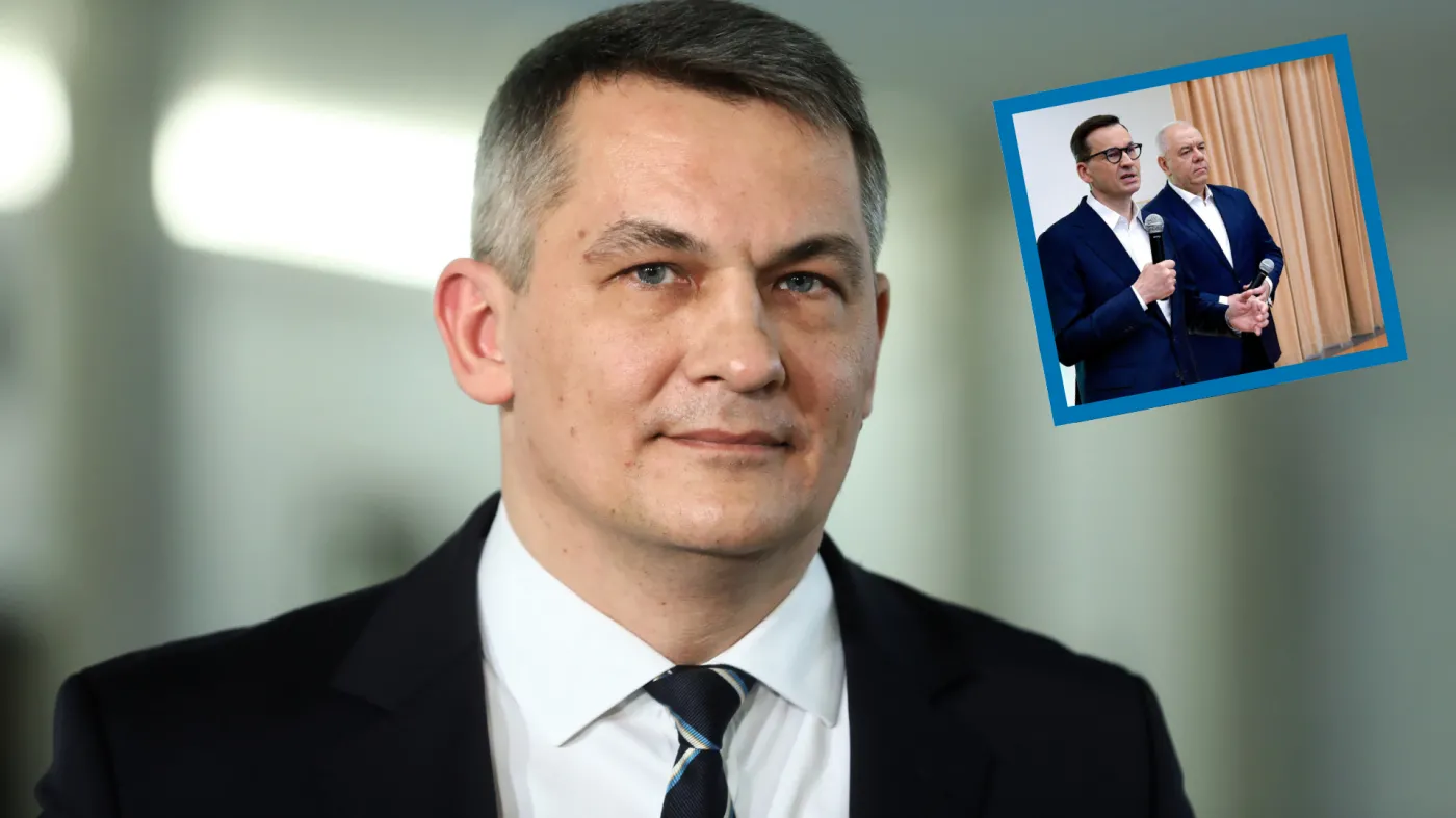 Tomasz Kostuś;  Mateusz Morawiecki i Jacek Sasin