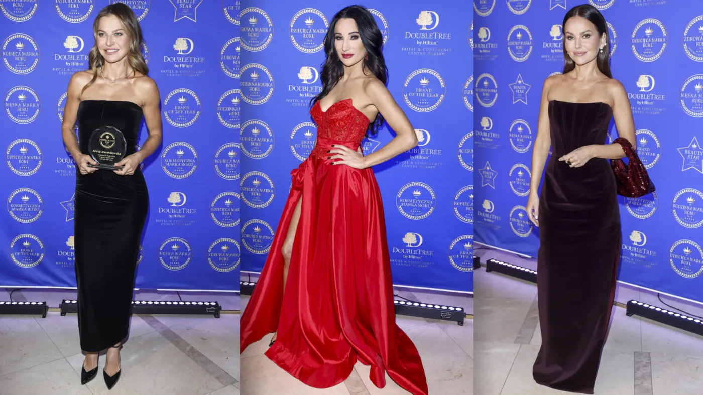 Kreacje gwiazd na gali Kobieca Marka Roku. Lewandowska, Steczkowska, Sykut-Jeżyna