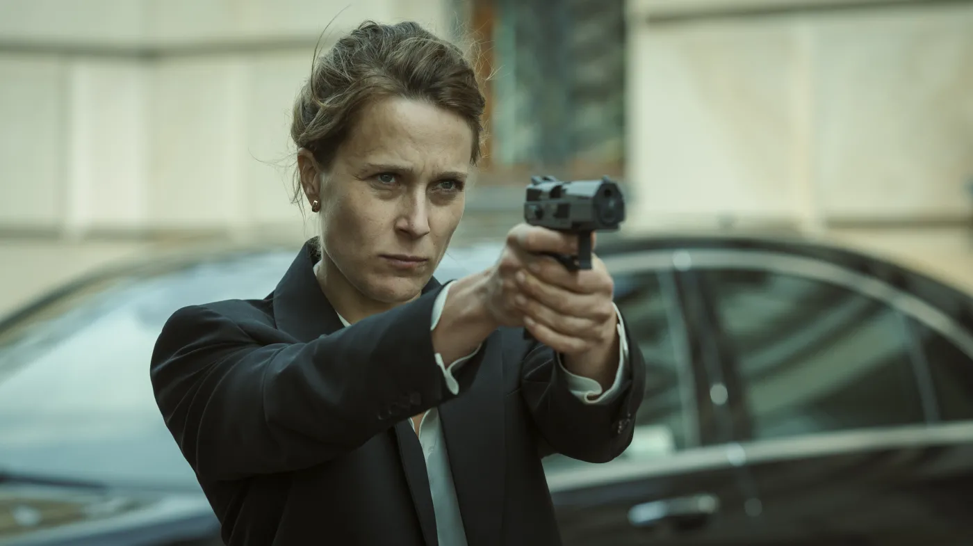 Lena Góra w finałowym odcinku serialu "Przesmyk"