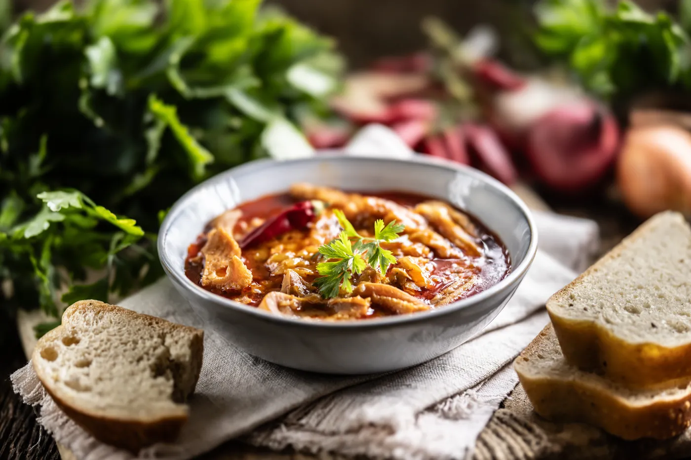 Tasty,Soup,Or,Stew,Made,Of,Beef,Tripe,And,Spices.
