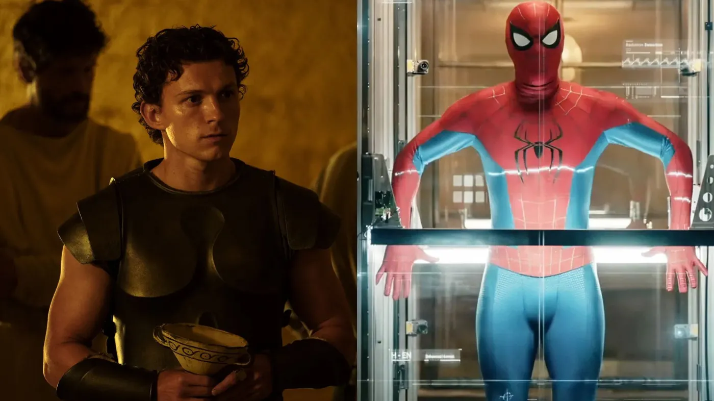 Tom Holland jako Telemach w "Odysei" oraz Spider-Man w filmie "Spider-Man: Całkiem nowy dzień"