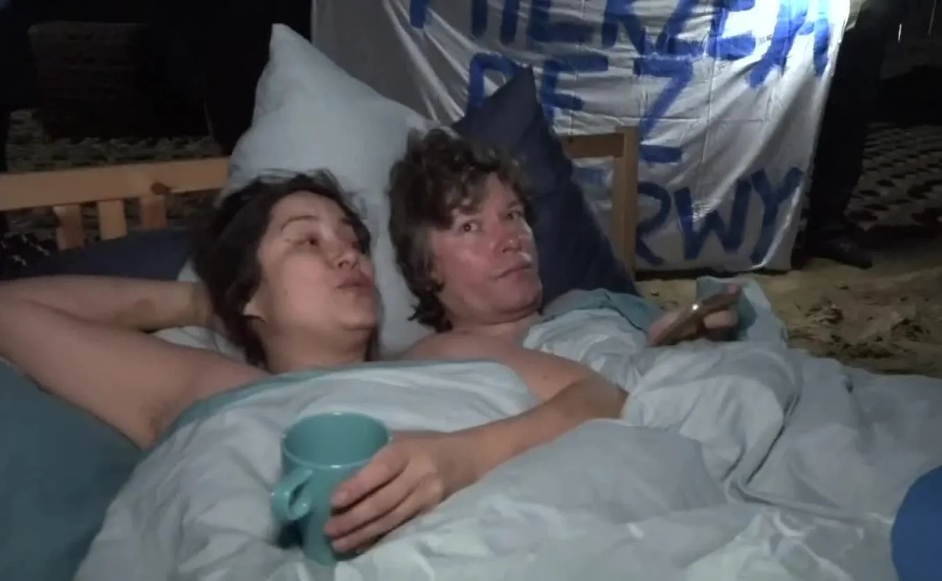 Protest przeciwników przekopu Mierzei Wiślanej
