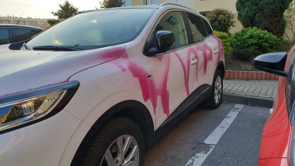 Samochód pracownicy szpitala