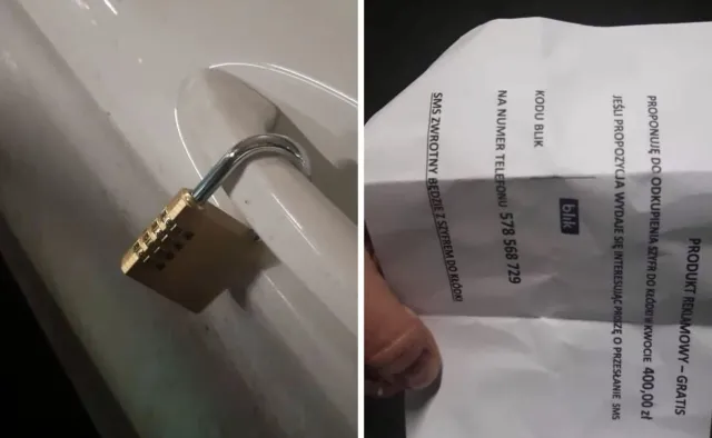 Kłódka na klamce samochodu nową metodą kradzieży. Policja ostrzega