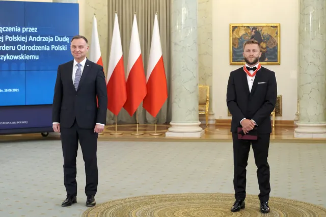 Prezydent Duda odznaczył Jakuba Błaszczykowskiego