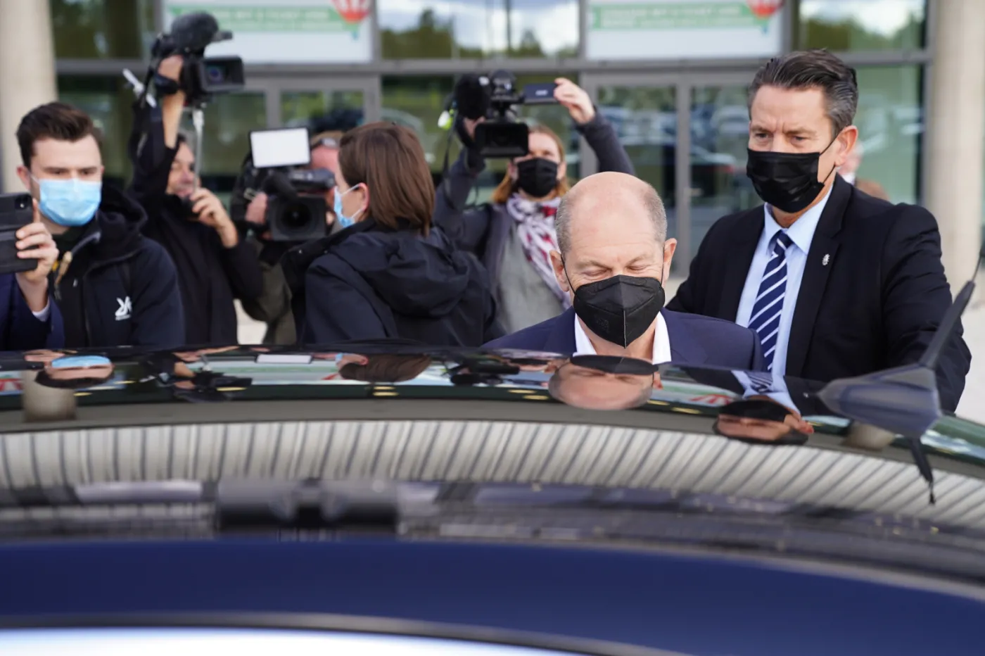 Olaf Scholz z SPD po rozmowach z FDP i Zielonymi