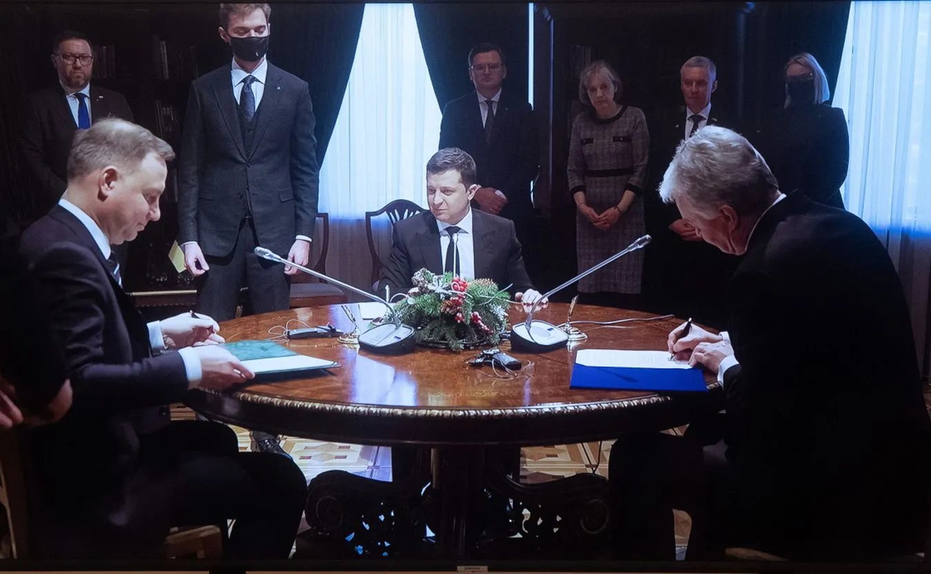 Duda, Zełenski i Nauseda rozmawiali o rosyjskim zagrożeniu