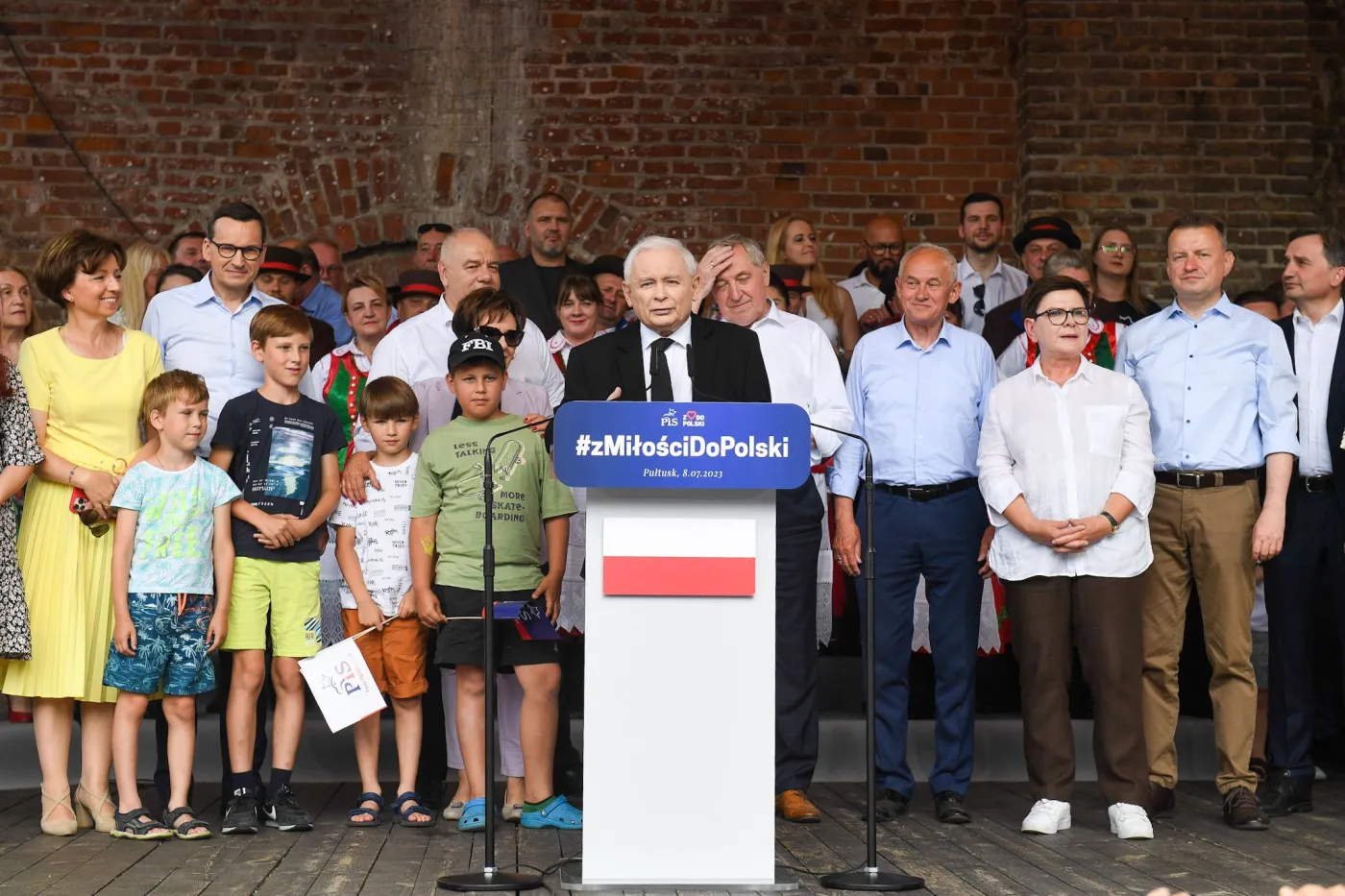 Kaczyński w Pułtusku: Dziś znowu potrzebne są nam głosy...