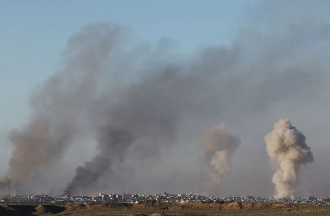 Izraelski ostrzał w Shejaia, północna Strefa Gazy