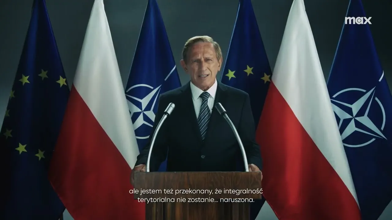 Jan Englert jako szef MSW w serialu "Przesmyk"