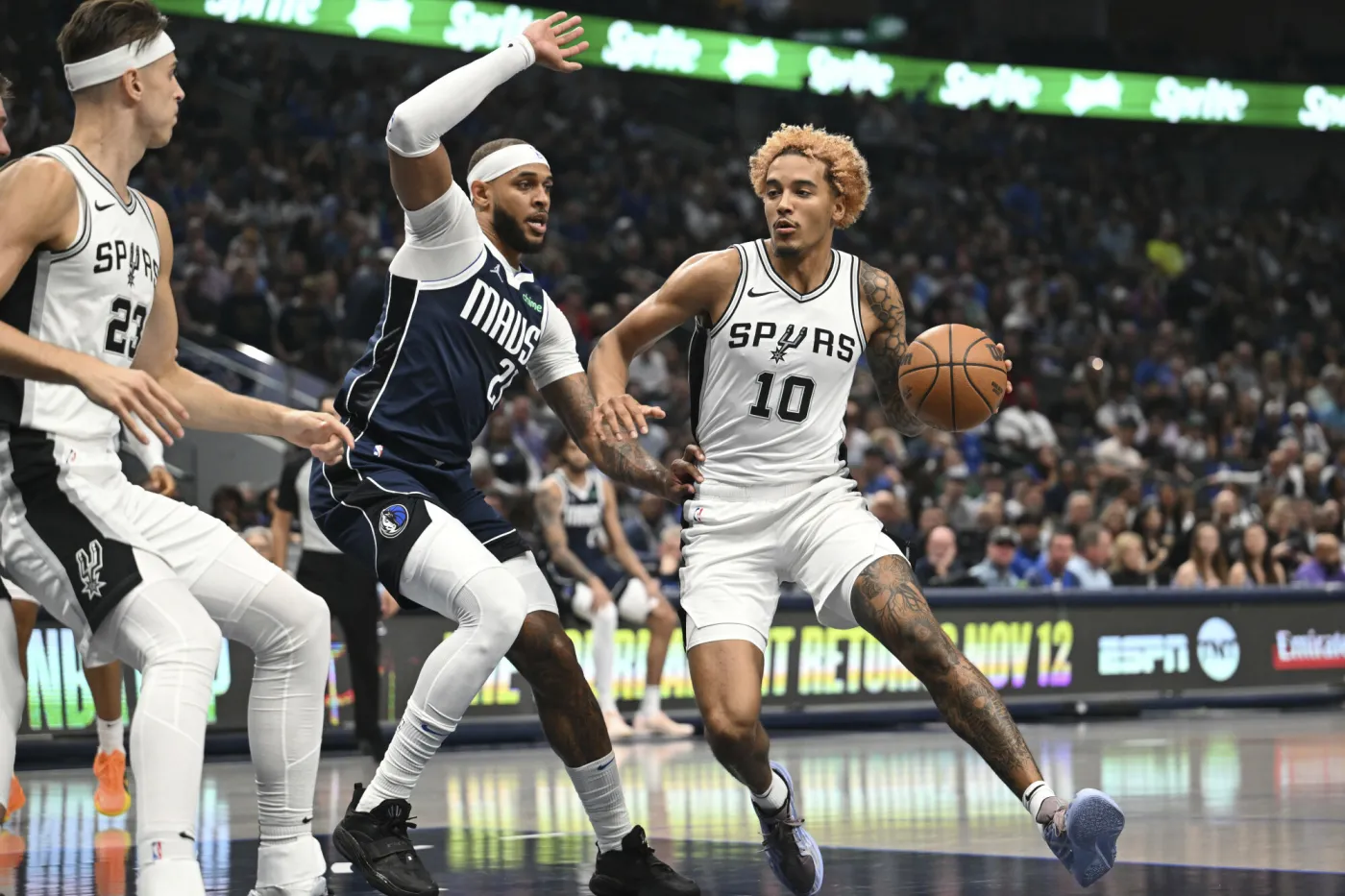 Jeremy Sochan najlepszym strzelcem San Antonio Spurs w pierwszym meczu sezonu