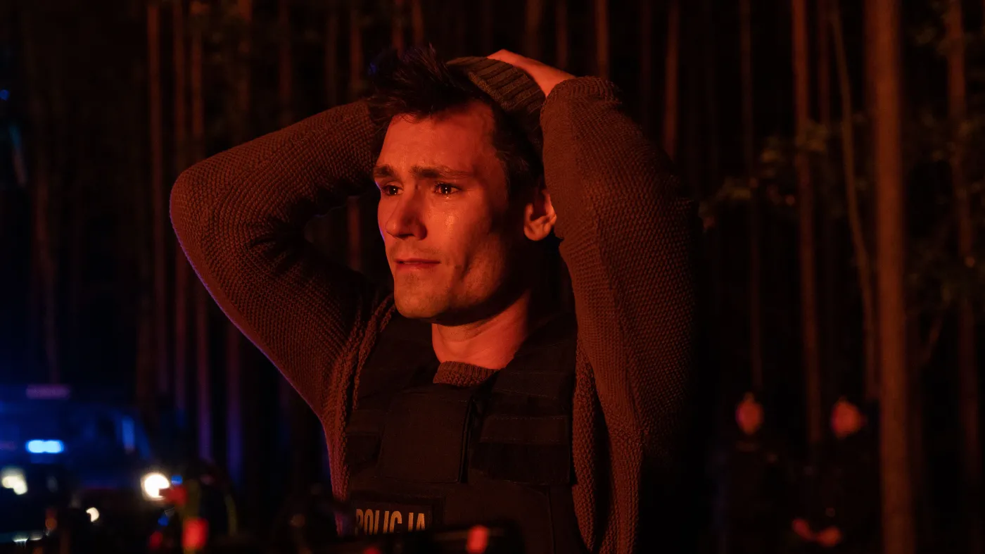 Bartosz Gelner w finałowym odcinku serialu "Szadź"